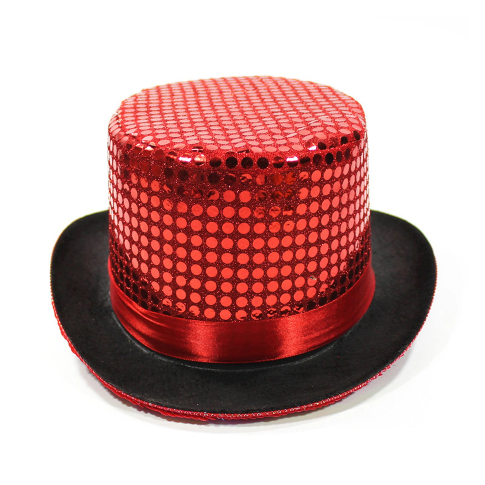 Magic Performance Hats British Style Fedora Glitter Jazz Caps Panama Evening Party Headwear for Women Men Gentleman Dancing Hat