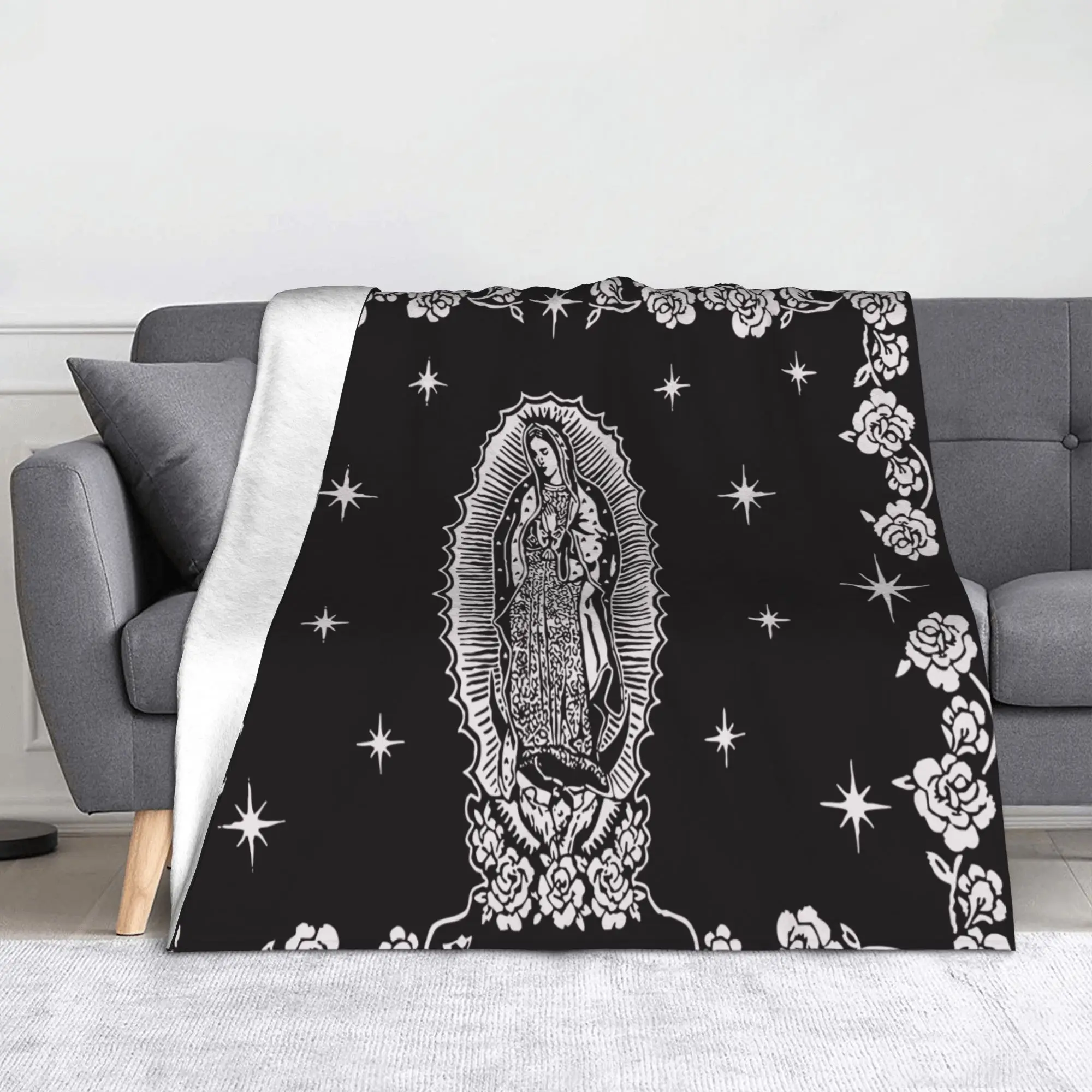 

Одеяла Кристианской Девы Марии Сапиоура, фланелевые забавные дышащие пледы для постельного белья, гостиной, лето