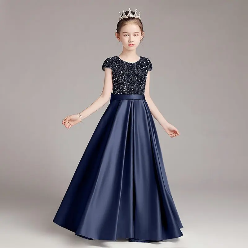 2025 Evening Birthday Party Dresses Baby Girls Dress Piano Competition Costume Clothing Fashion Princess Dresses  Children Gifts
