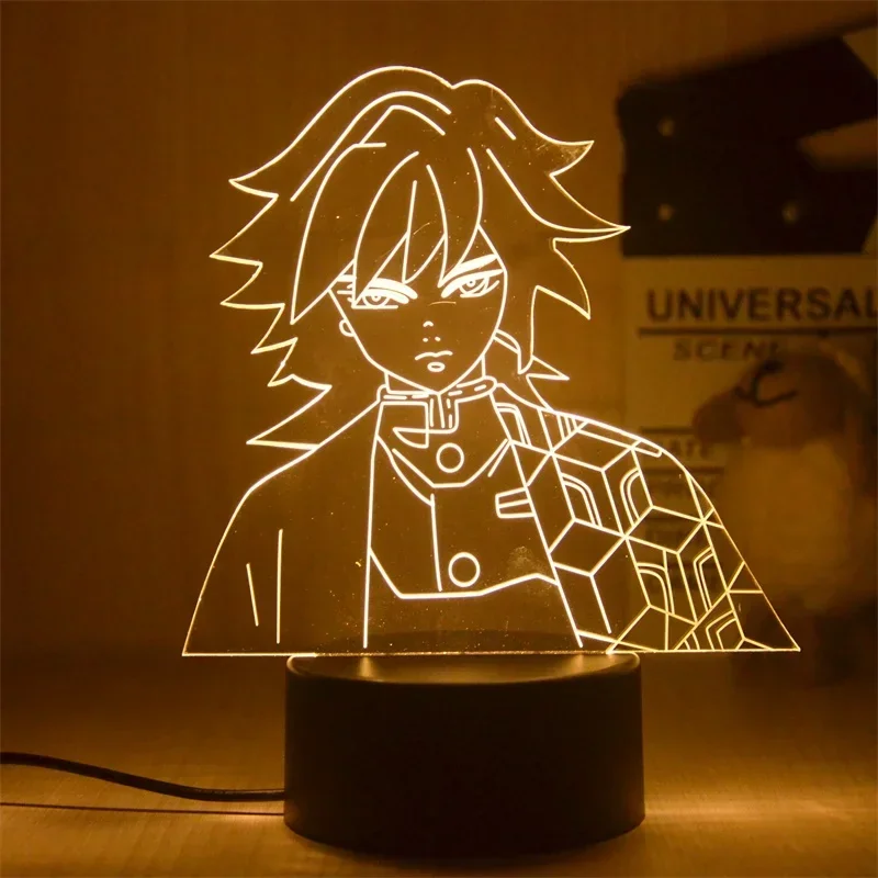 Night Light Anime Demon Slayer Agatsuma Zenitsu Figure for Kids Child Bedroom Decor Kamado Tanjirou Nezuko Cool Led Lamp Gifts