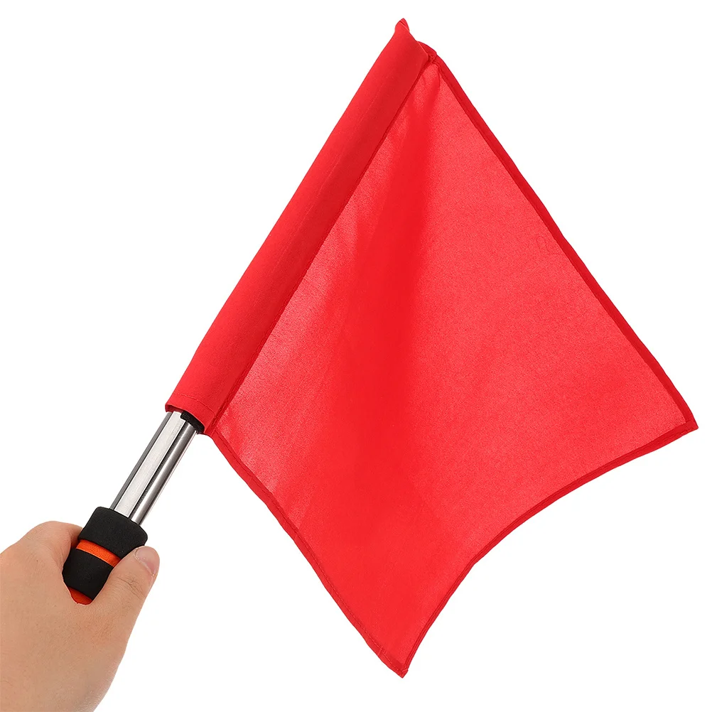 

4Pcs Sports Commanding Referee Flags Stainless Training Flags for Soccer Volleyball Football Traffic Flag