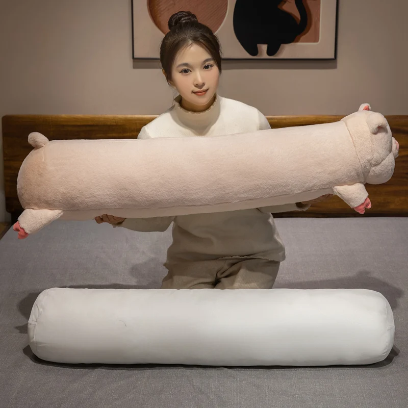 

110-130cm Long Squish Pig Plush Toys Stuffed Soft Pause Office Piggy Doll Bed Sleepping Pillow Home Decor Birthday Girls Gifts
