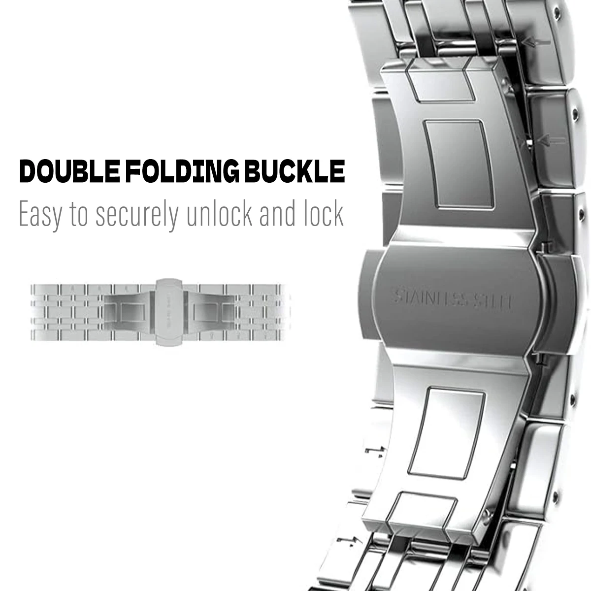 20 مللي متر 22 مللي متر 26 مللي متر حزام Quickfit من الفولاذ المقاوم للصدأ لـ Garmin Fenix 8 / Fenix 7 / Fenix 6 / Fenix 5 / EPIX 2 / Fenix 7X / Fenix 6X #4