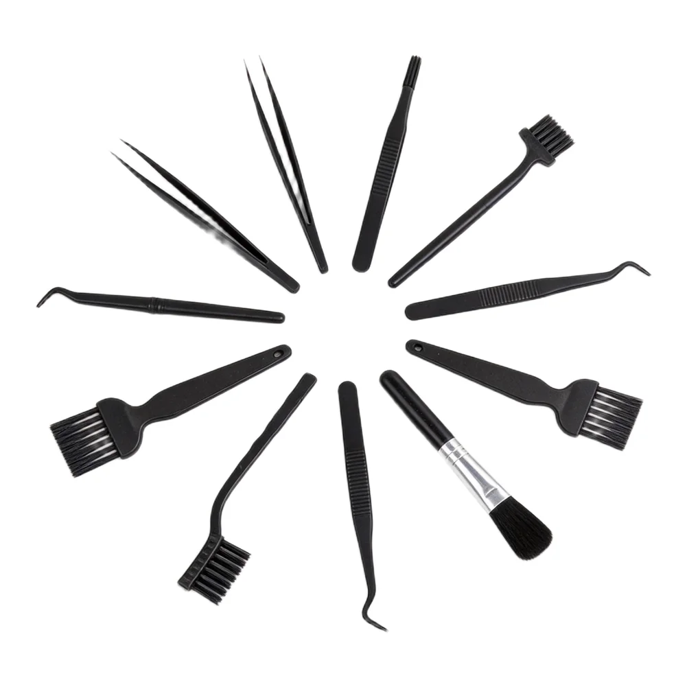 8 Sizes Antistatic Brush Set Anti Static Cleaning Brushes Set Cleaning Tool 8 Interchangeable Sizes Fine-tip Sizes