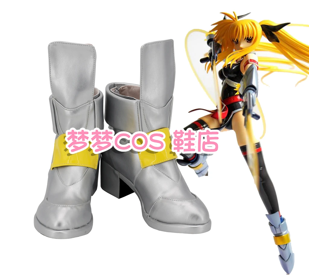 

Обувь для косплея Magic Girl Lyrical Nanoha Nanoha Takamachi, ботинки из искусственной кожи в стиле аниме на Хэллоуин