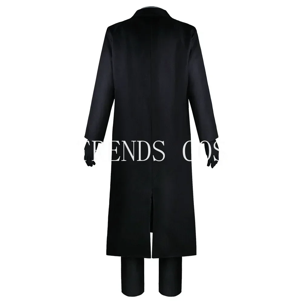 Dazai Osamu Cosplay Costume Dazai Osamu Outfits for Anime Comic Con Dazai Osamu Black Full Set Trench Coat