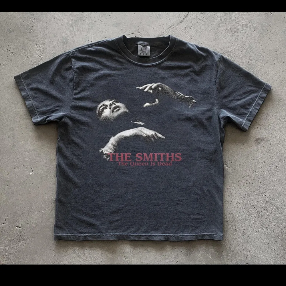 90s Vintage Smith Band T-shirt, 'Queen Is Dead' T-shirt for Men, Summer New Casual Fashion Streetwear