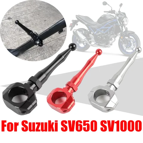 For Suzuki SV650 SV650X SV1000 SV 650 X SV 650X Accessories Kickstand Side Stand Support Assist Extension Anti-Kicking Assistant