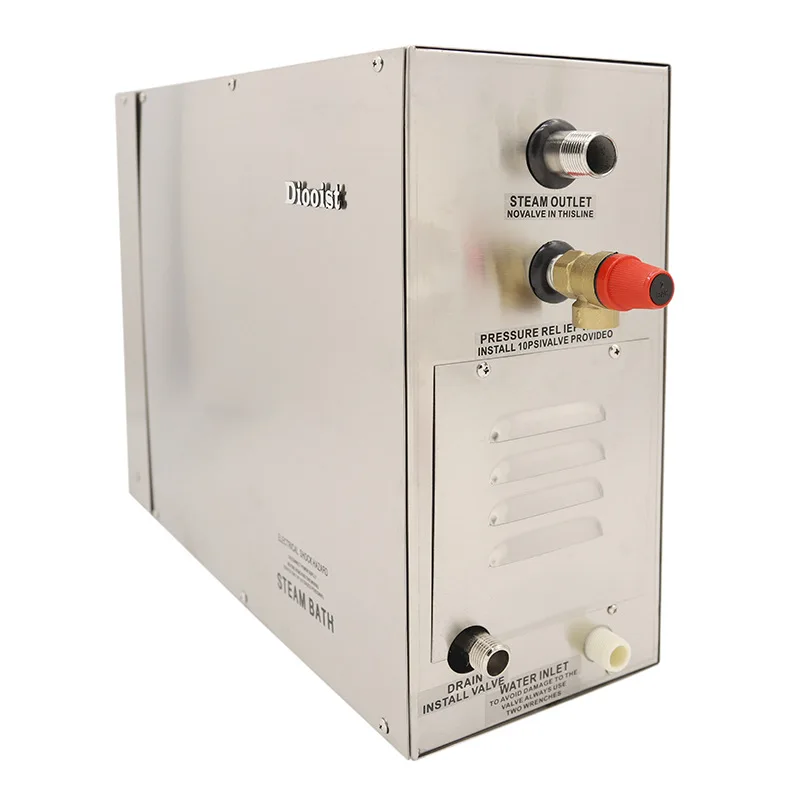 

6kw Automatic stainless steel Steam Generator Automatic descaling Sauna Room Steam Bath Machine For Spa Room Digital Controller