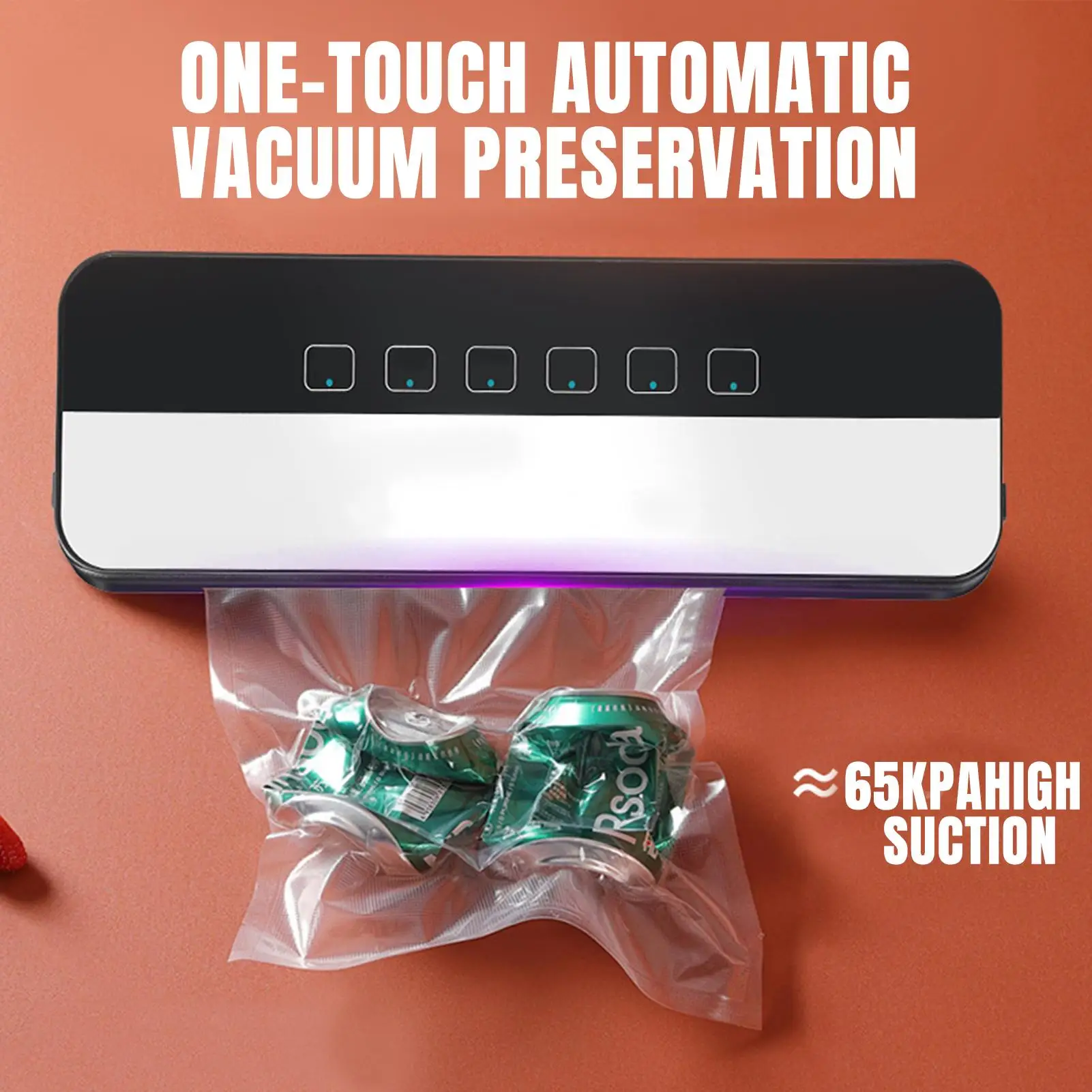 Sealing Machine Food Saver Automatic Dry Wet Modes Compact Packing For Meat Snack Leftovers Meal Prep Freezer Storage Travel