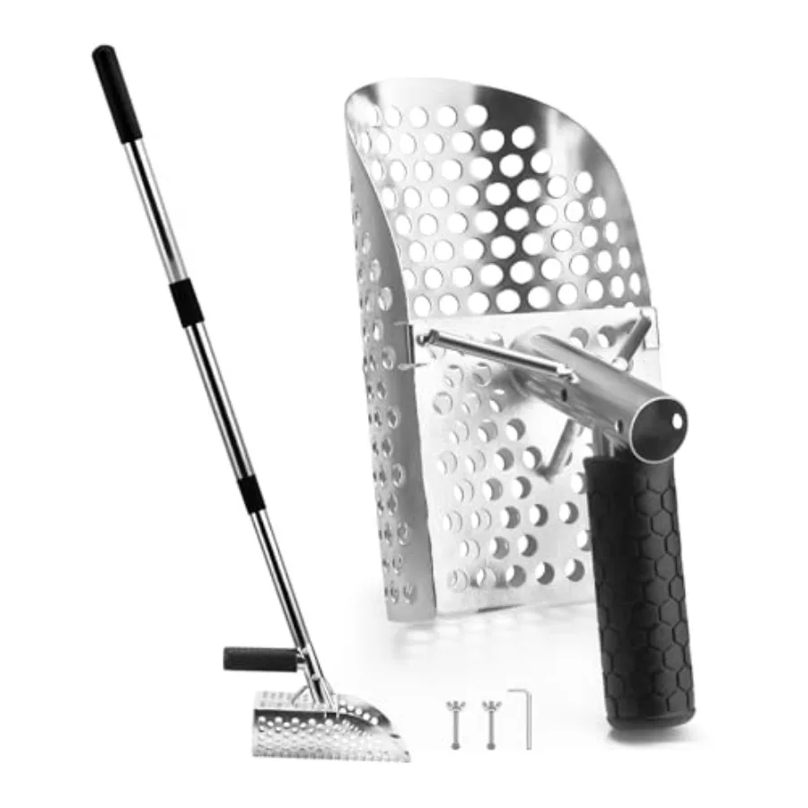 

Sand Scoop for Metal Detecting Stainless Steel Metal Detector Scoop Metal Detecting Accessories Sand Sifter Scoop for the Beach