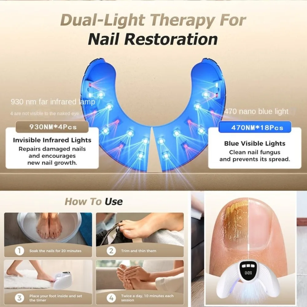 UV Led Nail Art-lamp met display Verwijder effectief opvouwbare nagelsneldroger Auto aan en 3-timer Verstelbare nagelschimmellicht