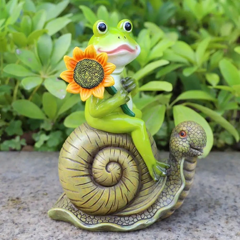 

Garden Decor Resin Frog Statue Creative Cute Animal Sculpture Simulated Funny Miniatures Figurine Flowerpot