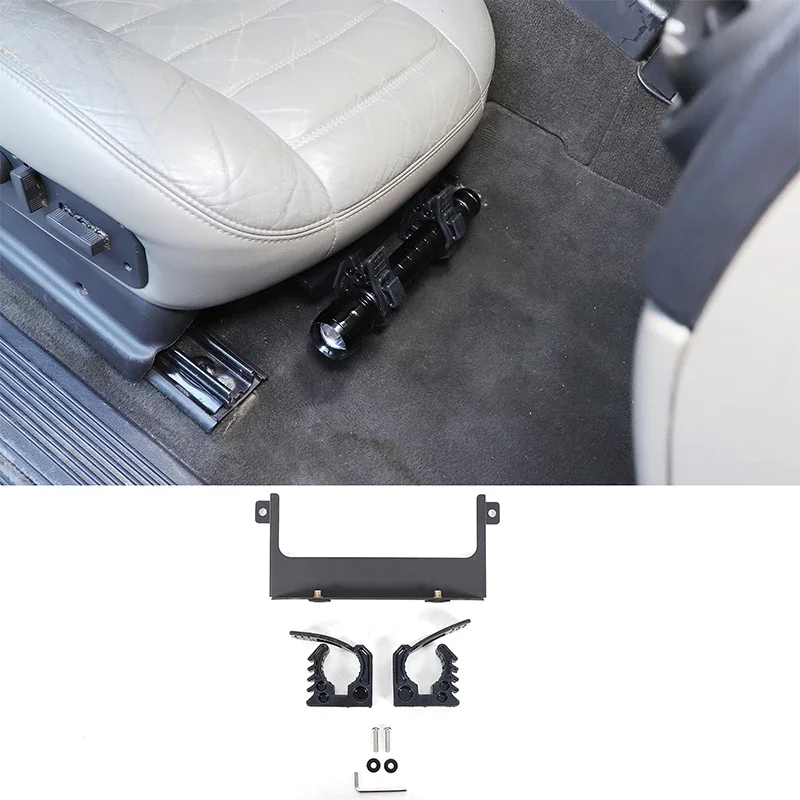 

Для Hummer H2 2003-2009 сиденье водителя, кронштейн для фонарика, кронштейн для фонарика, аксессуары под сиденьем, алюминиевый сплав