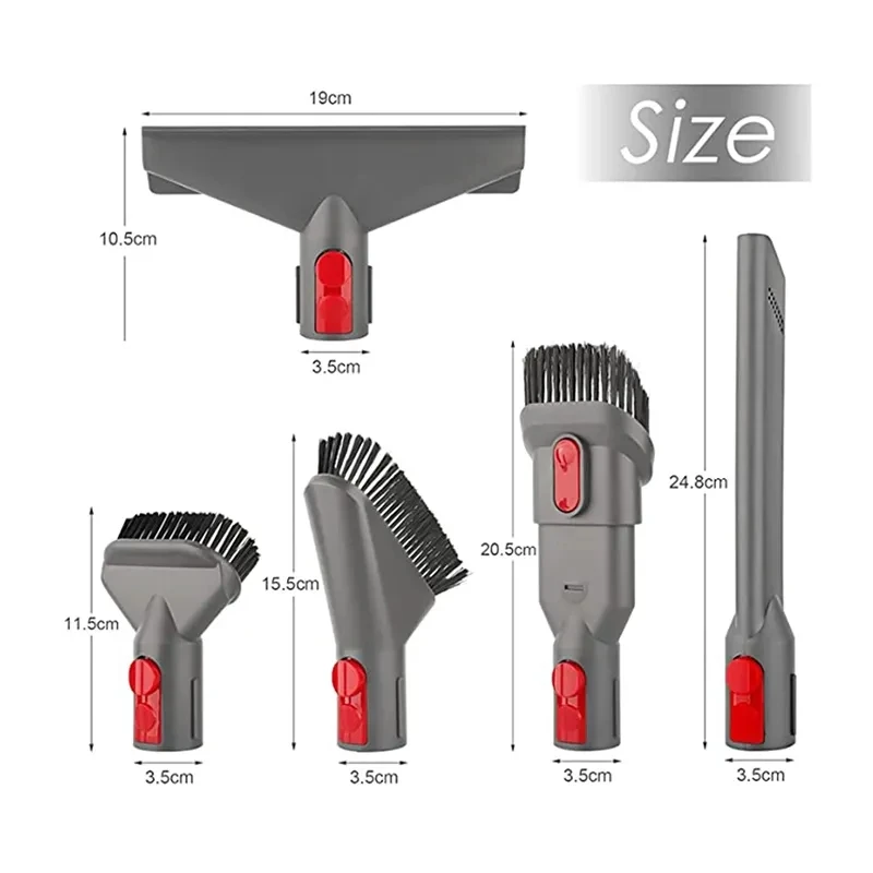 Flexibler Verlängerungsschlauch, Fugendüse, Matratzenaufsätze, Kit für Dyson V7, V8, V10, V11, V15, Staubsauger, Ersatzzubehör