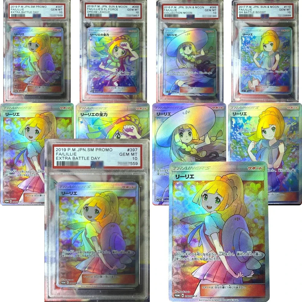 

Anime characters POCKET Ash Ketchum dusk Lillie DIY Homemade Xtreme Collection card Christmas birthday gift toys