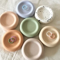 Ronde Cement Opbergbak Siliconen Mallen Diy Cirkelvormige Gips Gips Sieraden Display Schotel Betonnen Onderzetter Lade Mal