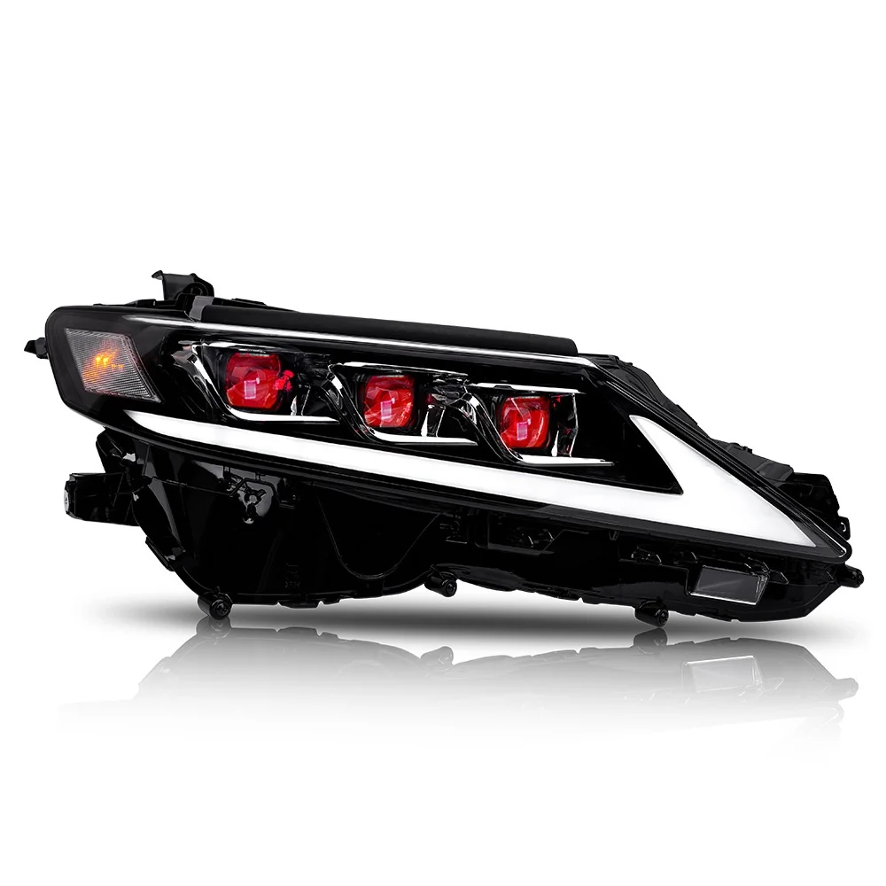 New Headlight Assembly with Devil Eye Headlight 6000k Color Temperature US European Version for Camry 2018-2022
