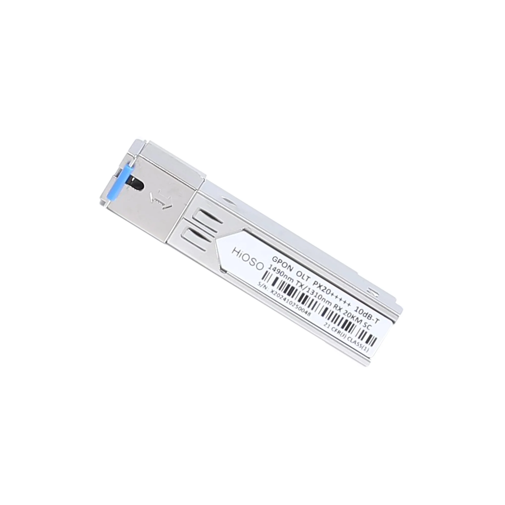 HiOSO 10db 9db GPON OLT C+++++  20km SFP PON GPON OLT C+++++  20KM  1.25G 10G SFP Fiber Optic Transceiver Module SFP+
