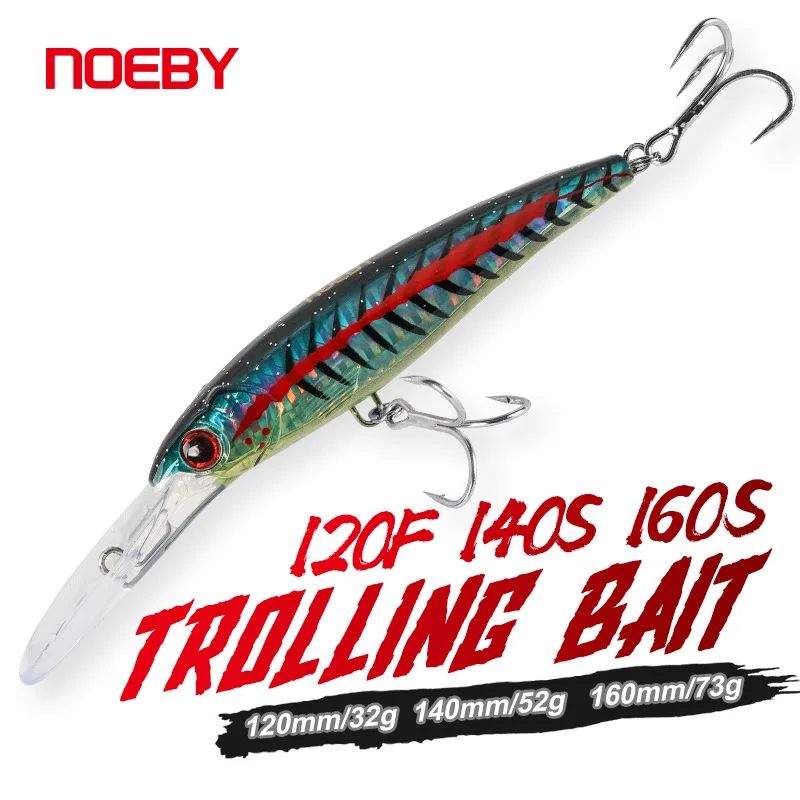 NOEBY Señuelo Trolling Flotante Hundimiento Lento para Atún GT