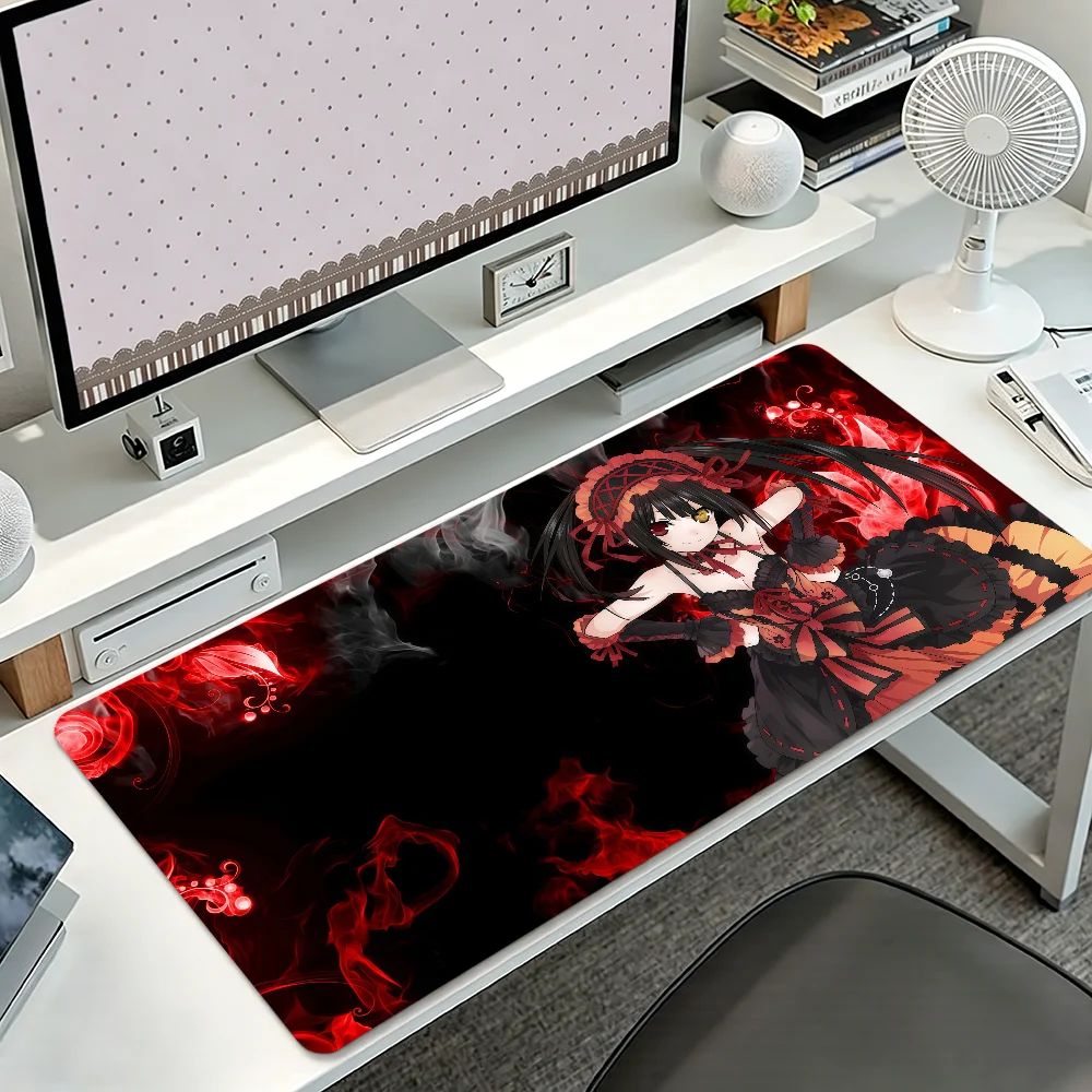 D-Date A Live Anime T-Tokisaki Kurumi Mouse Pad Non-slip Thickened MousePad Student Cushion Large Writing Gaming Lockedge Office