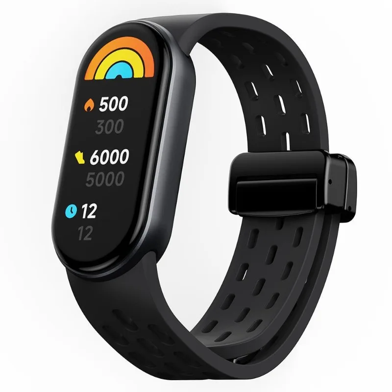 

Stylish Magnetic Strap For Xiaomi Mi Band 10 NFC Chain-Style Breathable Band,Compatible with Mi Band 9/8/for Daily & Outdoor Use