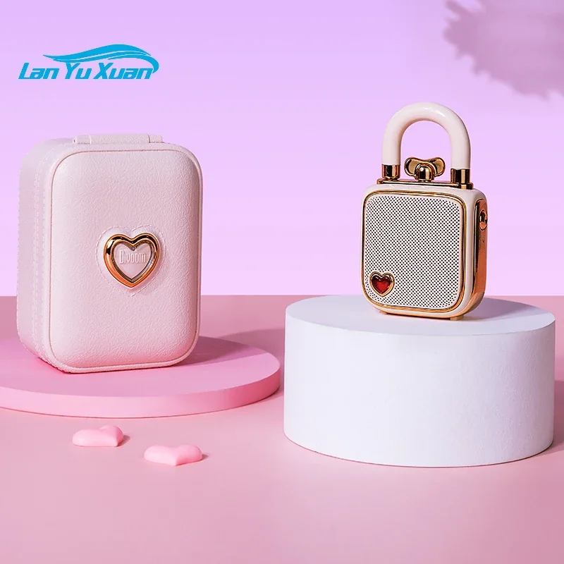 Original Divoom Lovelock Mini Portable Wireless Bluetooth Speaker,With Recording,Tws Connection,Unique Gift