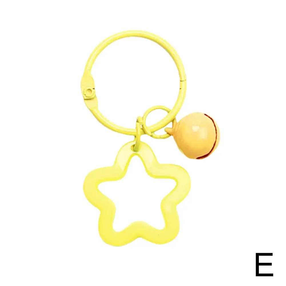 Metal Rings Buckle With Stars Bear Pendant Colored Chain For Diy Jewelry Making Bag Accessories Z4y1