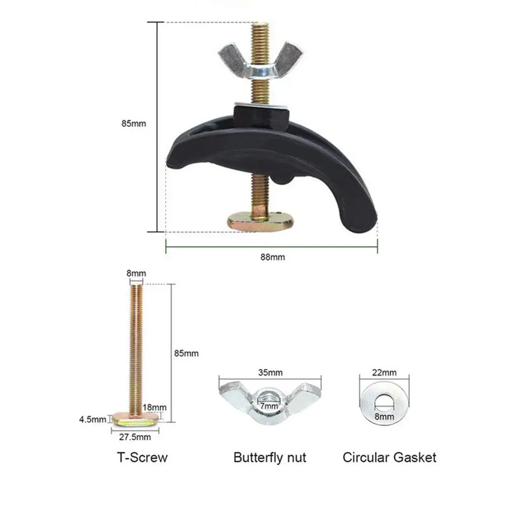 A013 4Pcs CNC Engraving Machine Press Plate Clamp Fixture for T-Slot Working Table