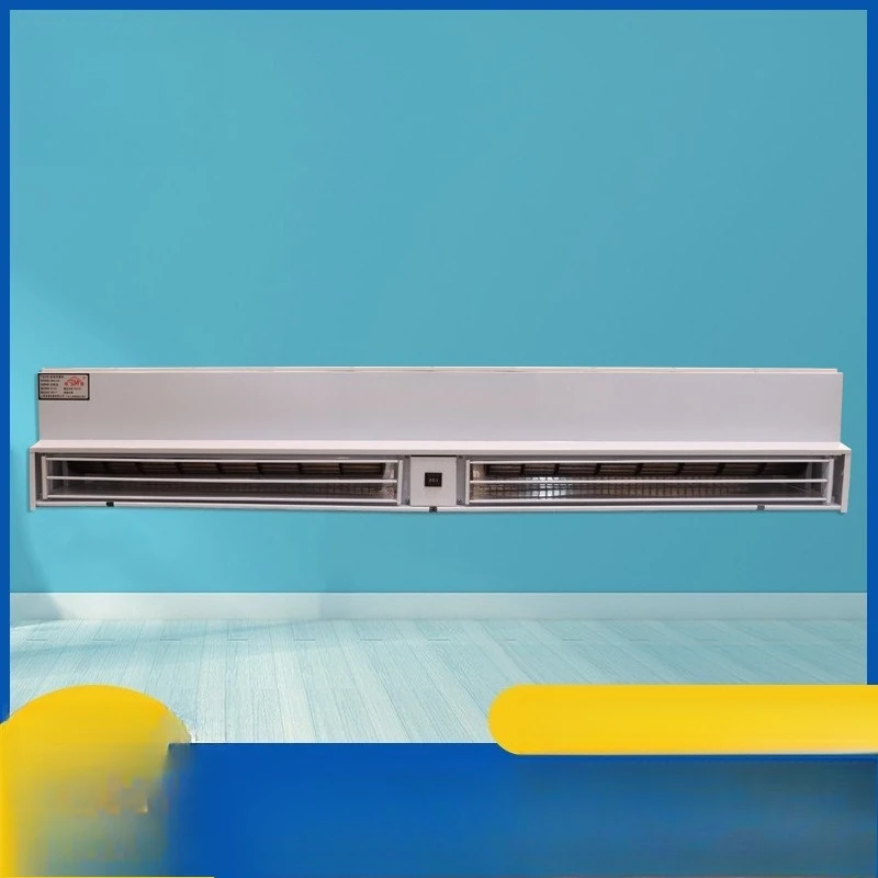 Air Curtain 18000 CFM, High Power Industrial Double Turbine Fan, Low Noise Dustproof Wind Barrier