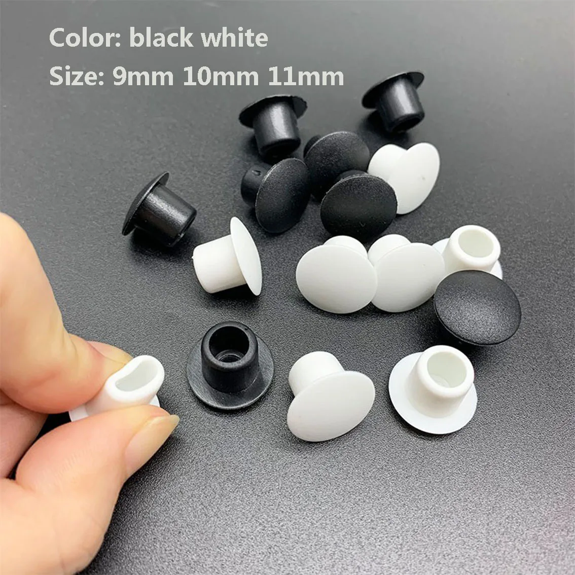 

10-50PCS 9mm 10mm 11mm Hole Soft Rubber Plug Rubber Hole Plug Waterproof Cover Dust Plug plastic Plug Hole Plug Sealing Plug