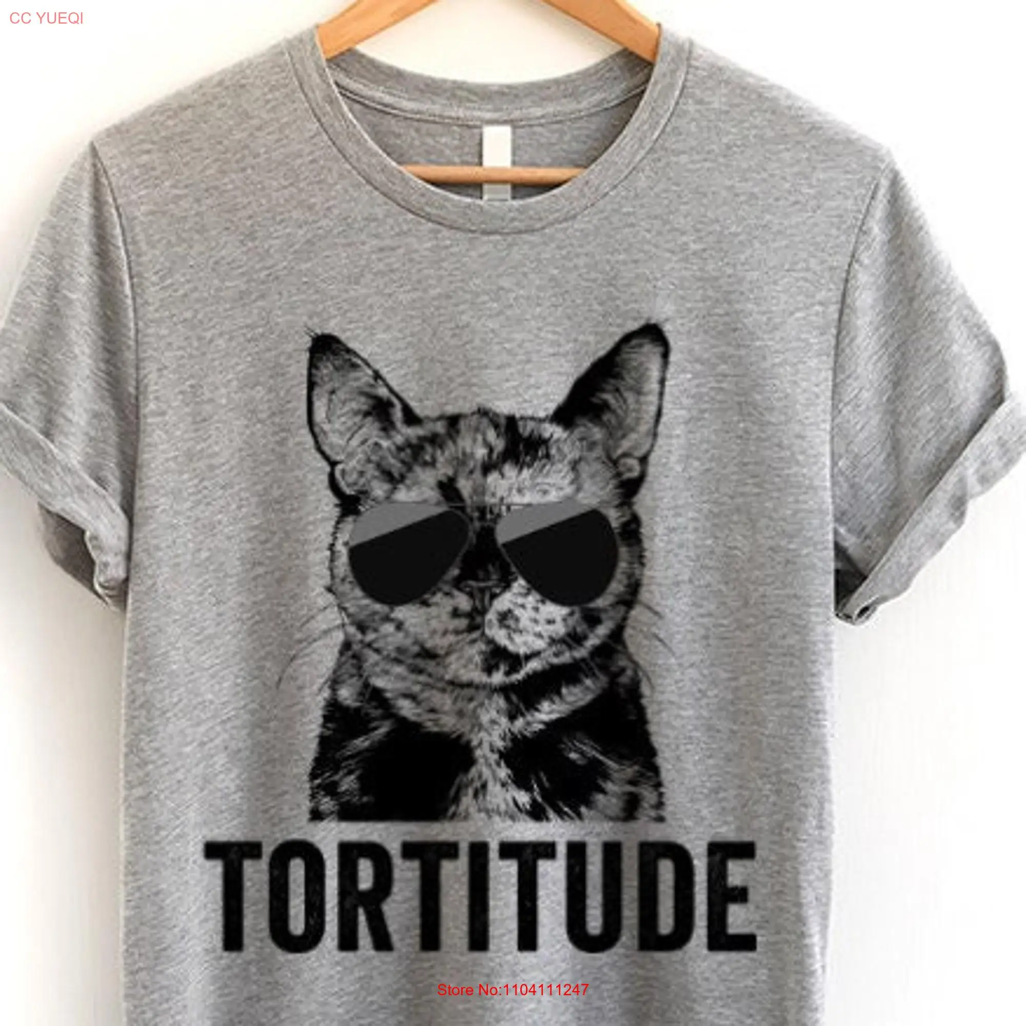 Tortitude T Shirt Tortie Cat Mom Tortoiseshell SweaT Dad s Funny Pun Tank Youth long or short sleeves