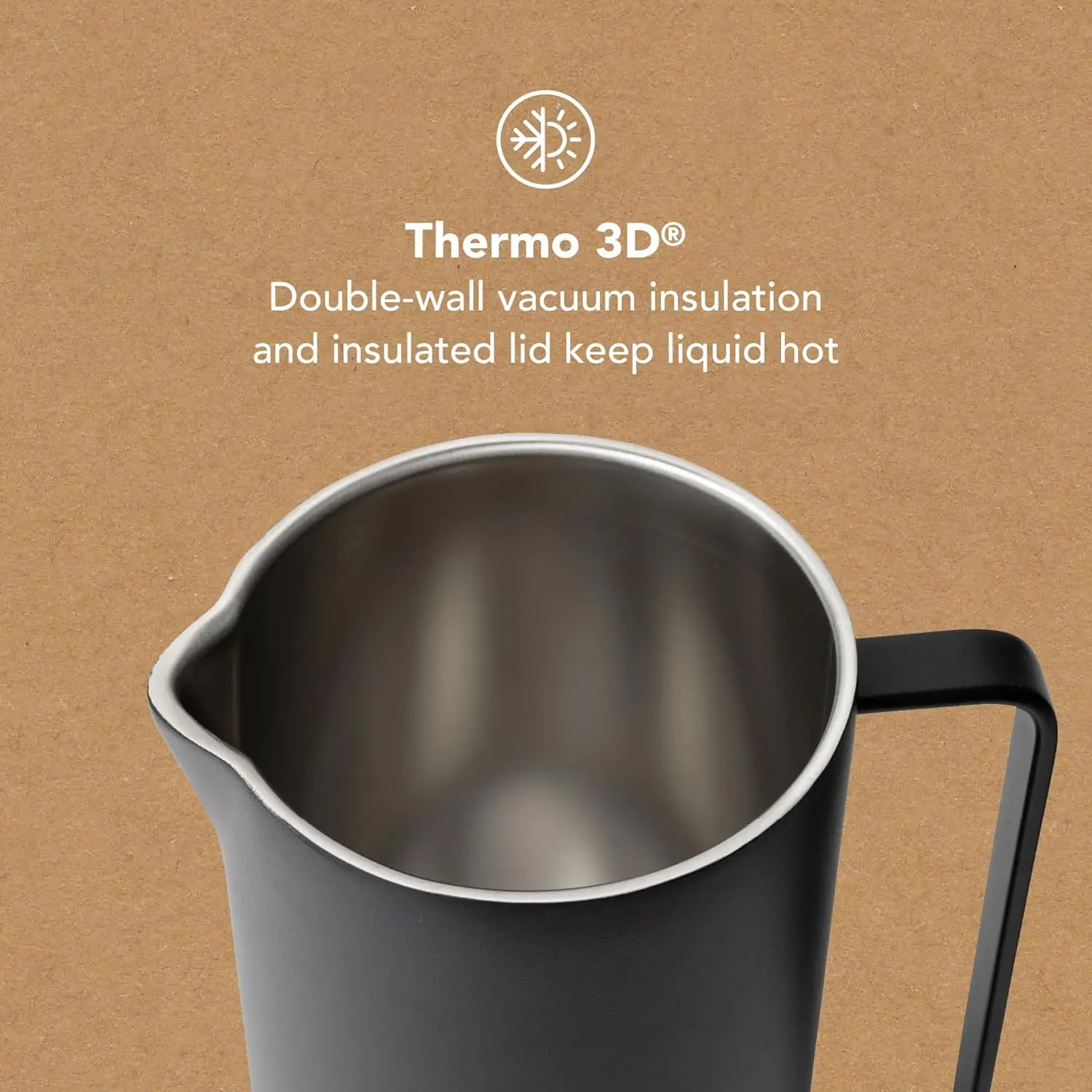 الصحافة الفرنسية القياسية الجديدة - ماكينة صنع القهوة الفرنسية المعزولة المصنوعة من الفولاذ المقاوم للصدأ بوزن 33 أونصة