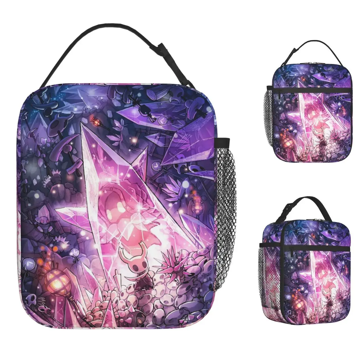 

Hollows Lunch Bag Game Knights Travel Lunch Box For Women Leisure Print Thermal Lunch Bags Oxford Convenient Cooler Bag