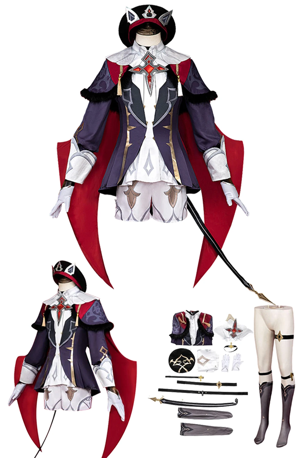 

Anime Game Gensin Impact Cosplay Dahlia Costume Top Pants Outfits Halloween Carnival Party Roleplay Suit For Female Male Adult