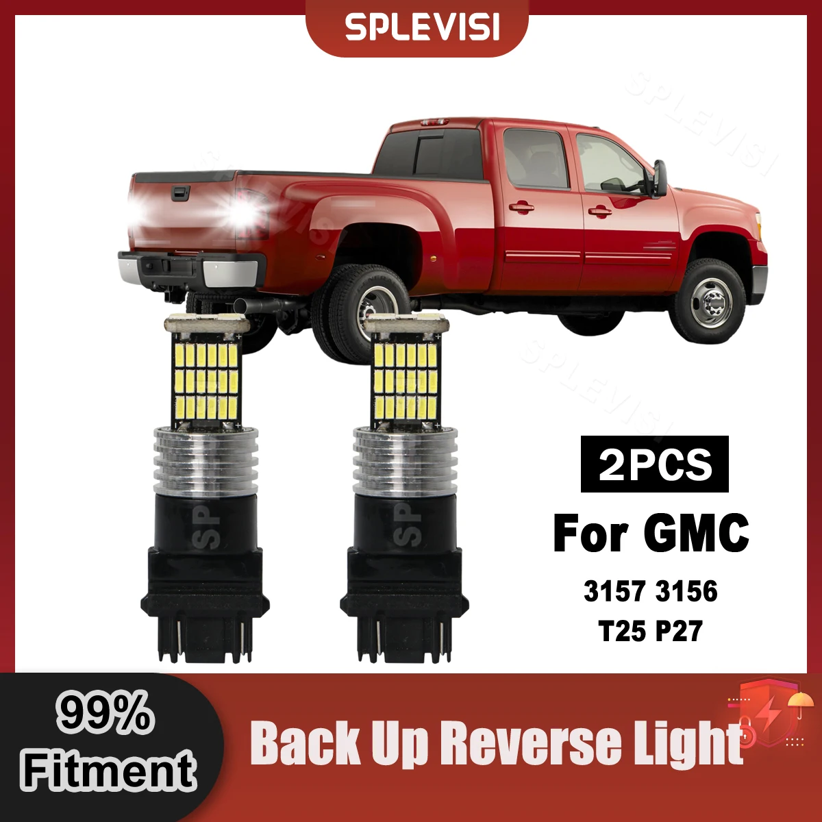 

2PCS LED Reverse Light Canbus Lamp T25 3157 For GMC Sierra 1500 Sierra 2500 HD Sierra 3500 HD 1999-2013 2012 2011 2010 2009 2008