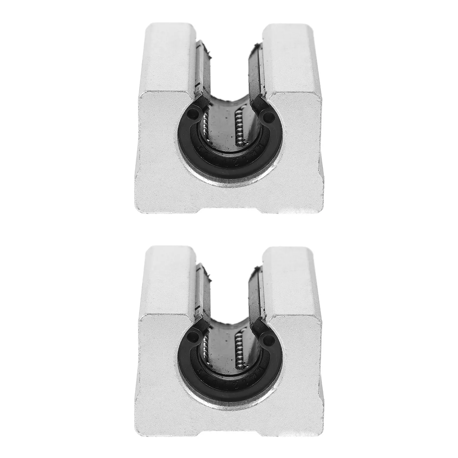 2Pcs Aluminum Alloy Linear Rail Sliding Block Open Design Low Friction High Precision Linear Motion Bearing Block for Cnc 3D
