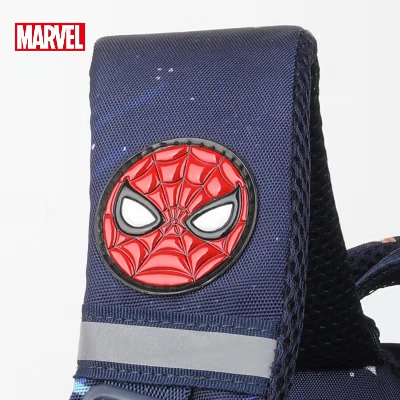 Disney New School Bags For Boys Grade 1-3 Spider Man Primary Student Shoulder Orthopedic Backpack Large Capacity Light Mochilas