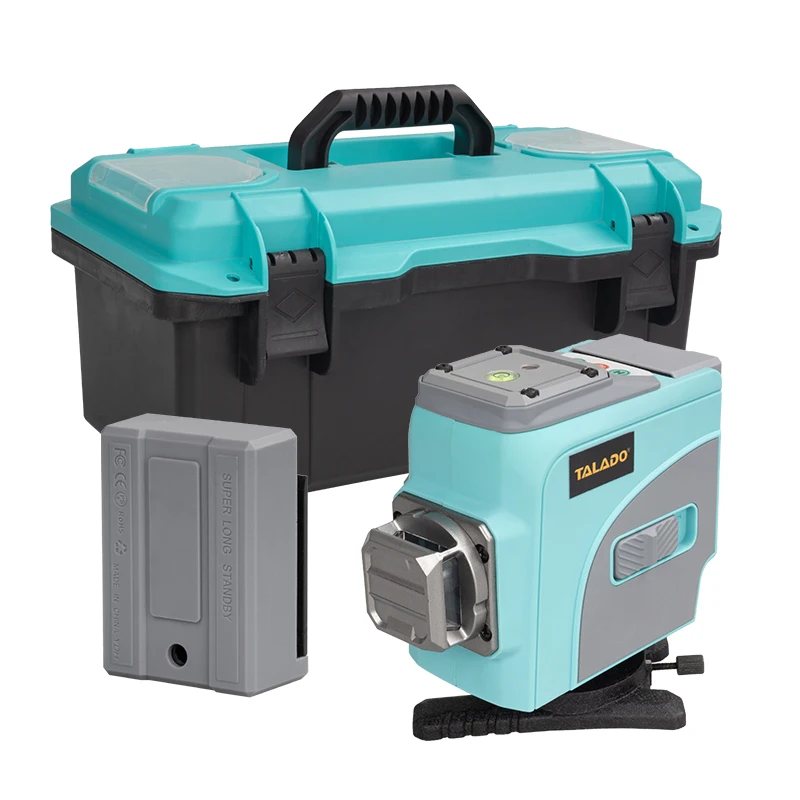 Professional Industrial Grade 12-Line Laser Level High Accuracy Green Beam Rotary Laser Level Machine Durable Construction