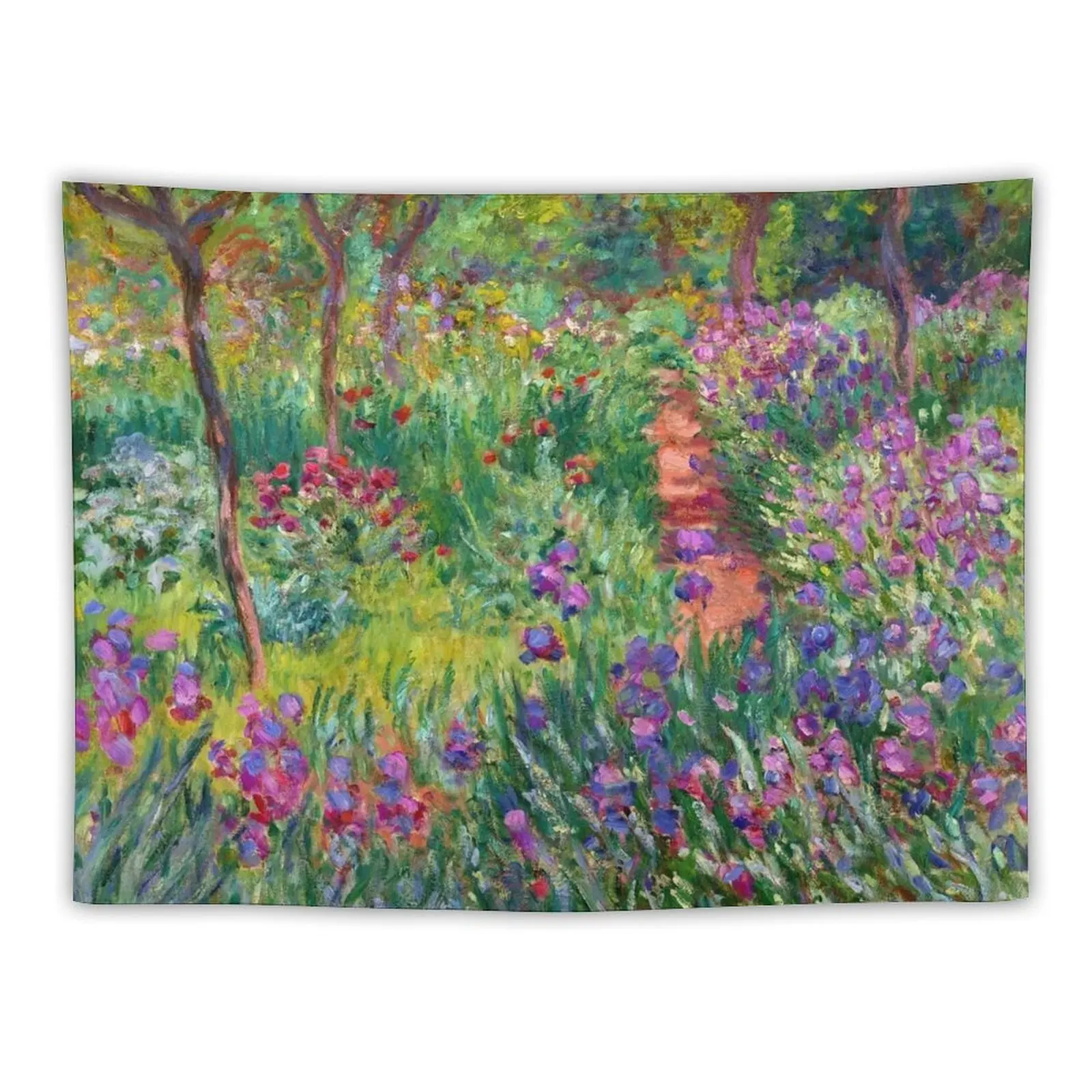 

Claude Monet The iris garden at Giverny Tapestry Wall Hanging Wall Wall Coverings Art Tapestry