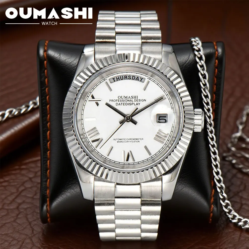 36mm/39mmメンズ腕時計 Miyota8285ムーブメント 自動巻き機械式腕時計 カスタムロゴ サファイアガラス カスタムウォッチ