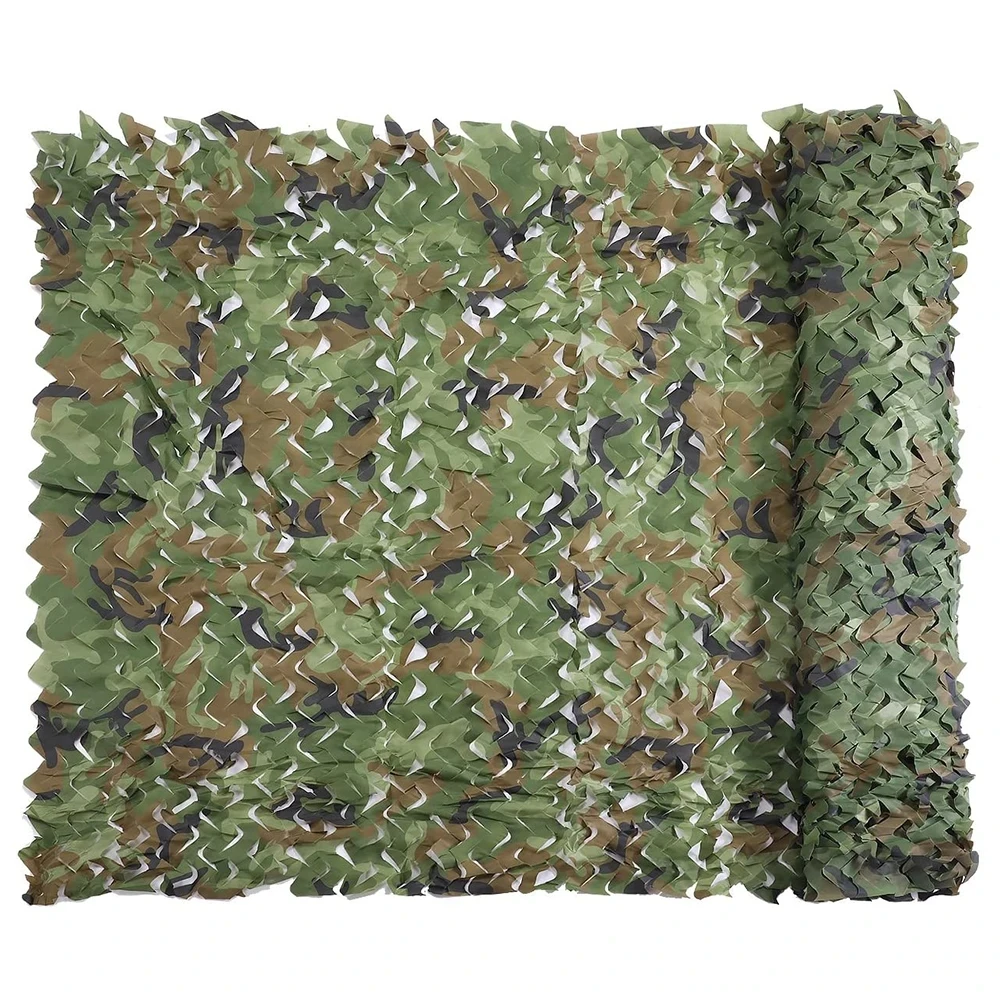 Camouflage Netting Outdoor Camping Sunshade Mesh Camo Net for Hunting Shooting Car Covers Military Party Sun Shelter