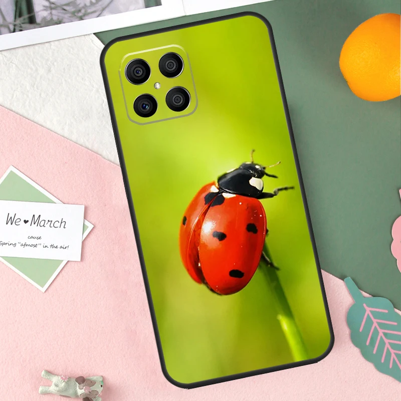 Seven-Star Ladybug Case For Huawei P40 P30 P20 Lite P50 Mate 20 Pro P Smart Nova 5T Honor 70 50 X9 X8 Cover