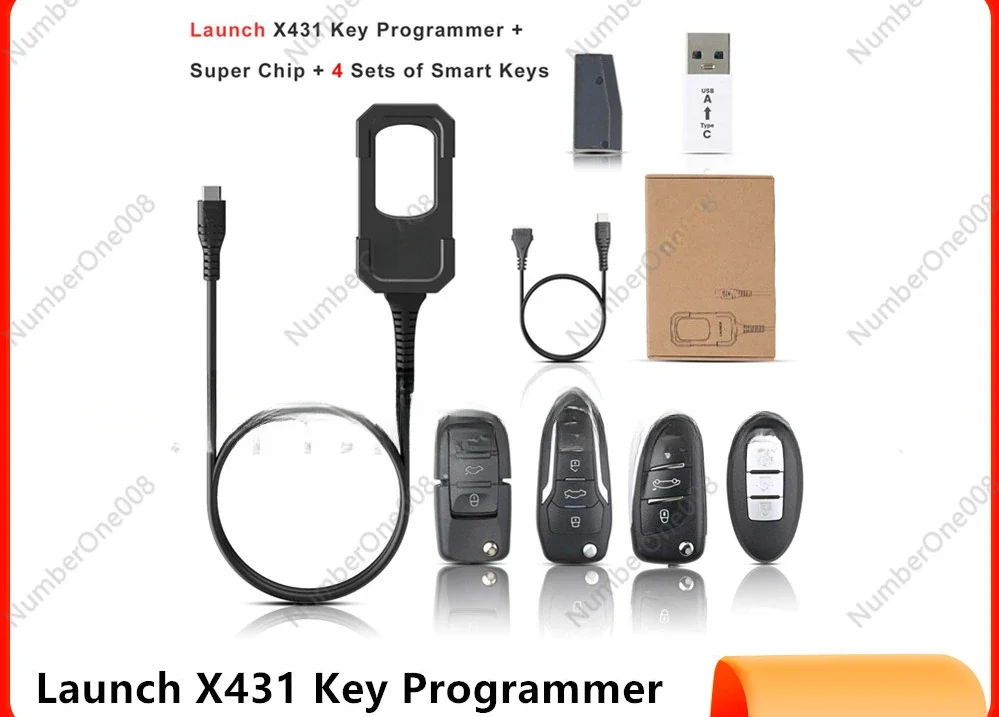 Launch X431 Key Programmer with 1 Supermodel Chip 4 Keys