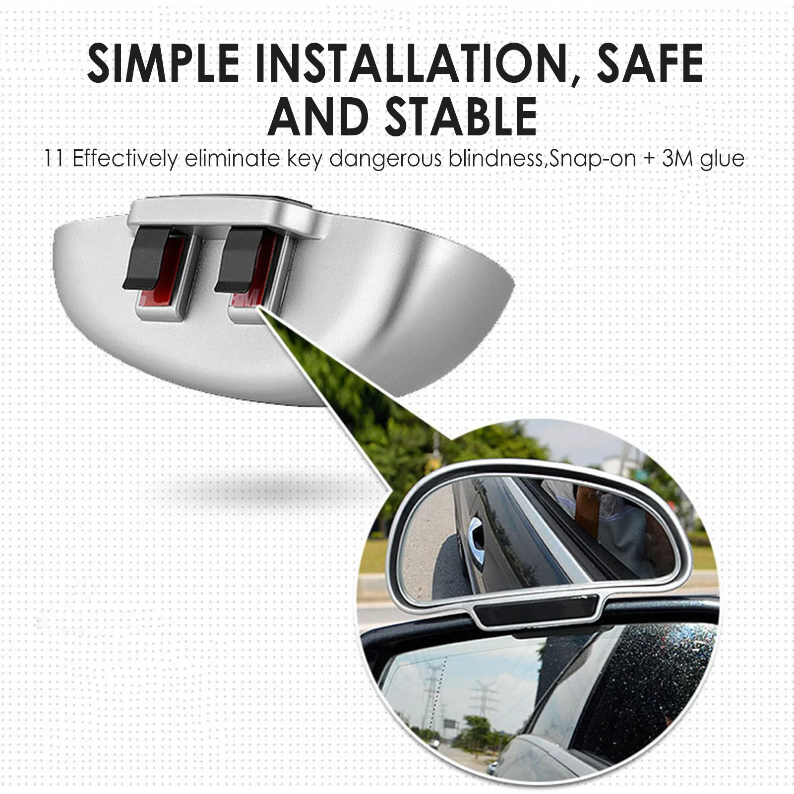 Car Blind Spot Mirror Adjustable Blindspot Mirror Side Mirror Rearview Auxiliary Mirror Driving Safety For Cars SUVs Accessories