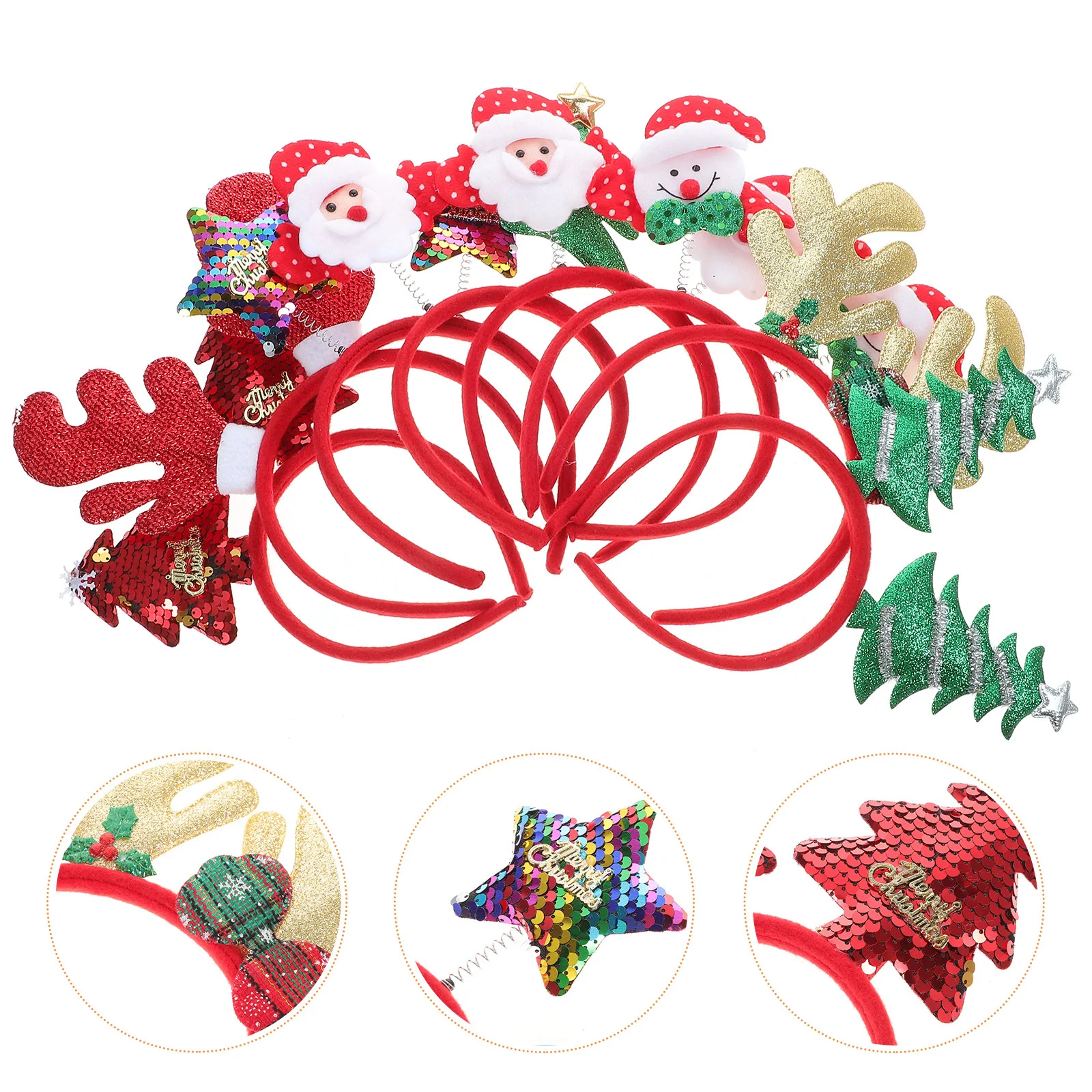 

8 Pcs Hair Accessories Headband Bands Hairband Festive Headbands 's