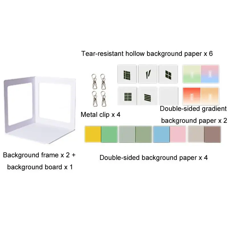3D Shooting Background Board Live Broadcast Product Photography Props, Size: 35cm Photography Backdrop Board Photo Studio Kits