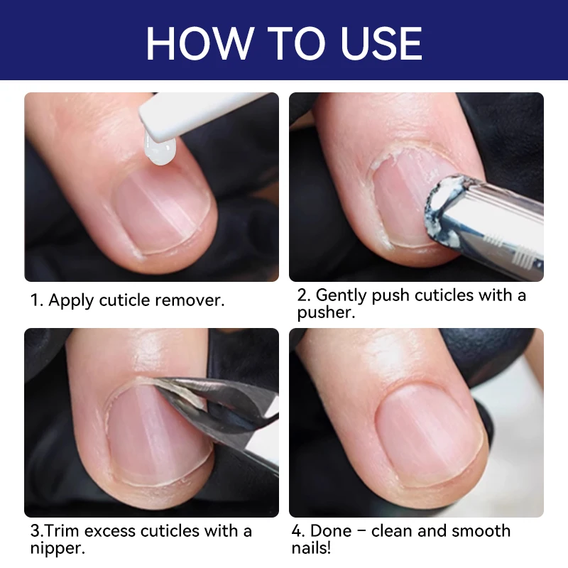 LILYCUTE 30ml Nail Cuticle Remover Gel Nail Polish Softener Liquid Gentle Nail Care Easy Cuticle Oil Dead Skin For Manicure