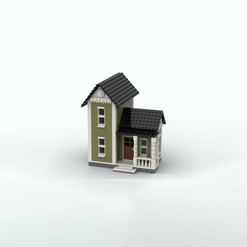 632 قطعة MOC الزيتون الأخضر البيت المدينة نموذج اللبنات العمارة تجميع اللعب فكرة التعليم هدية الكريسماس عيد ميلاد #2