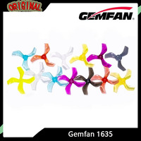 4 Pairs Gemfan 1635 1.6X3.5X3 (40mm) 3-Blade PC Prop - 1/1.5mm Single Hole for RC FPV Freestyle Tinywhoop Drone, High Stability